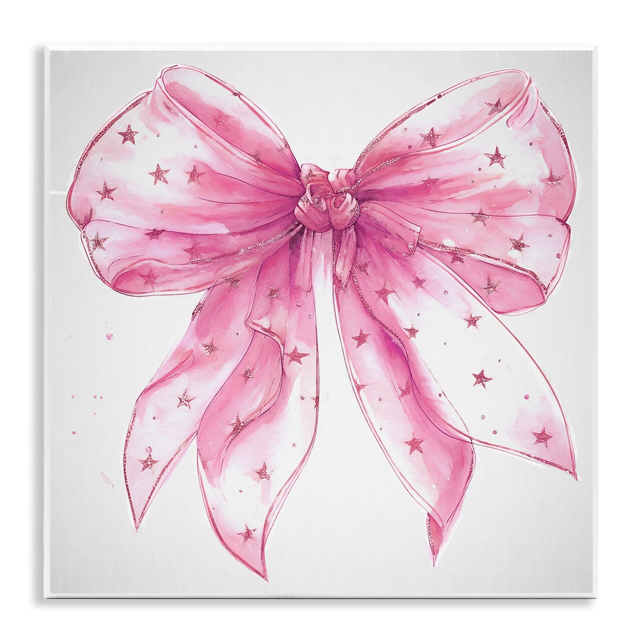 Stupell Industries Fabulous Pink Bow Wall Plaque Art Design by Ramona Murdock